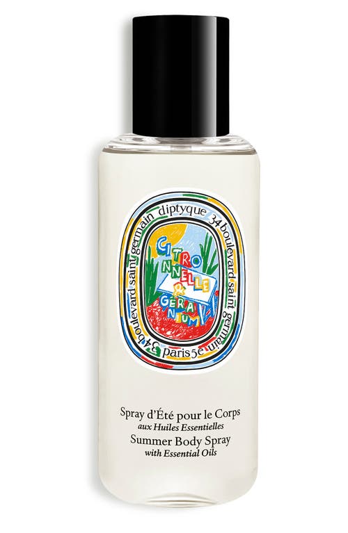 Diptyque Citronnelle & Geranium Body Spray with Essential Oils at Nordstrom