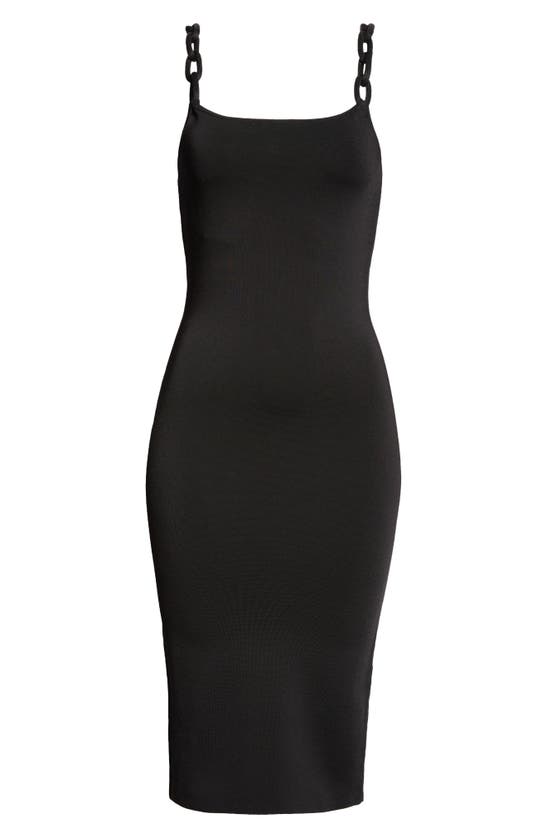Shop Alice And Olivia Alina Braid Strap Body-con Dress In Black