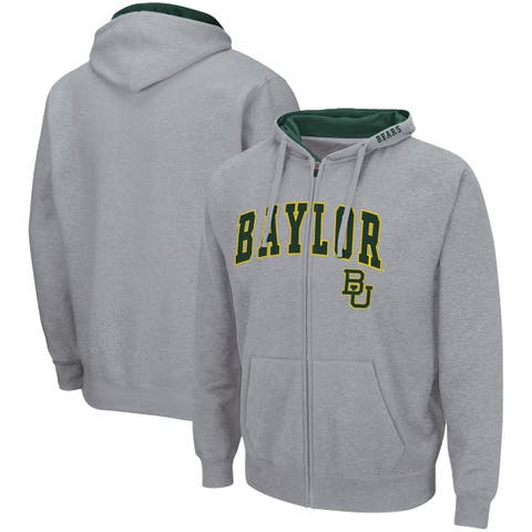 Men's Colosseum Gray Baylor Bears Team Magic Quarter-Zip Jacket