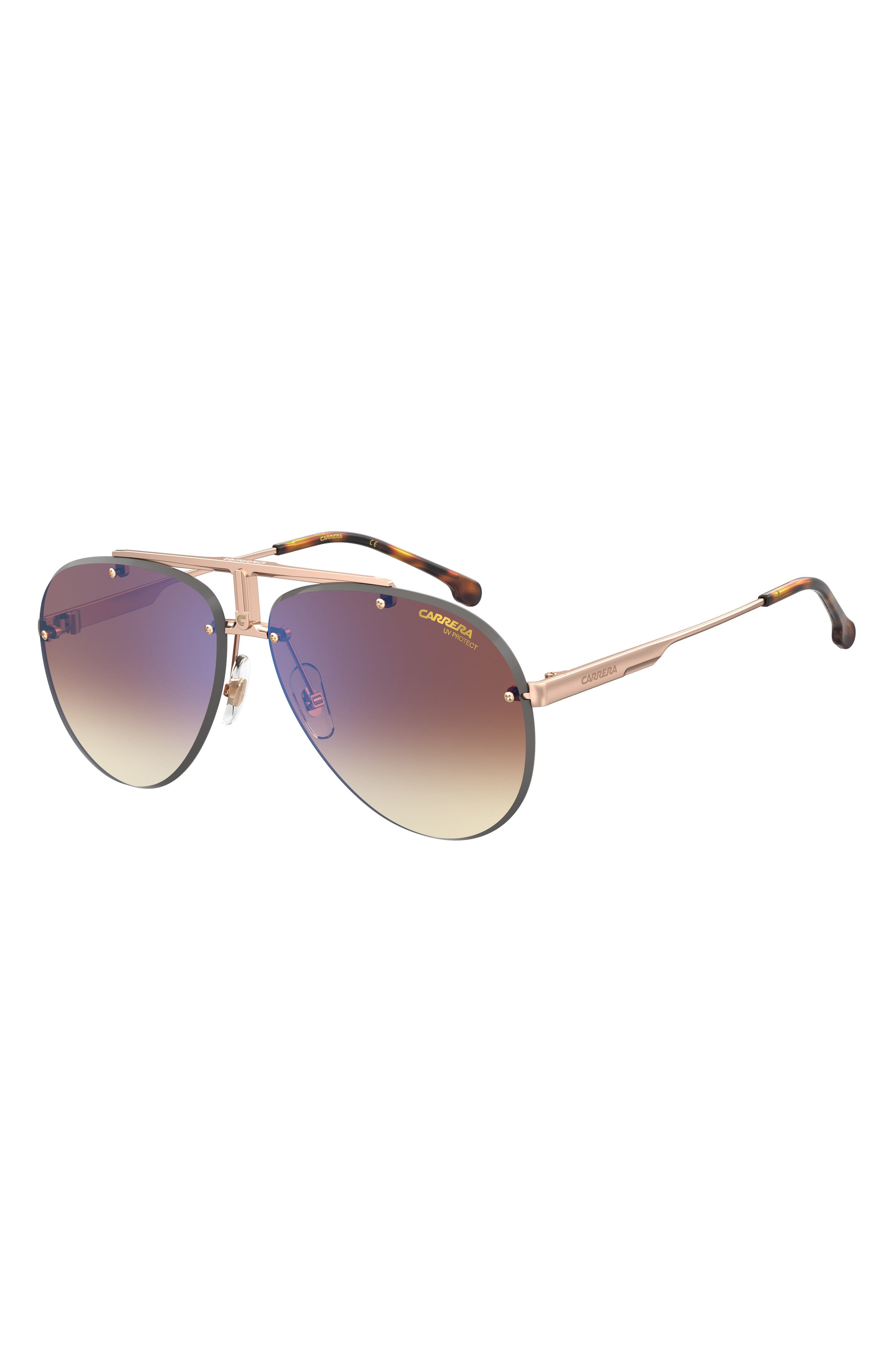 carrera eyewear 62mm aviator sunglasses