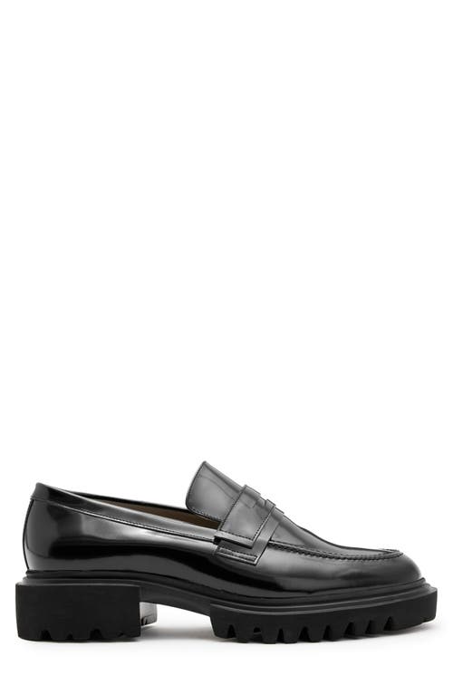 Shop Allsaints Vinni Penny Loafer In Black