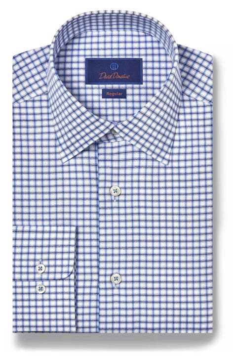 Contrast-collar mini-check shirt Modern fit, Le 31, Shop Men's  Semi-Tailored Dress Shirts