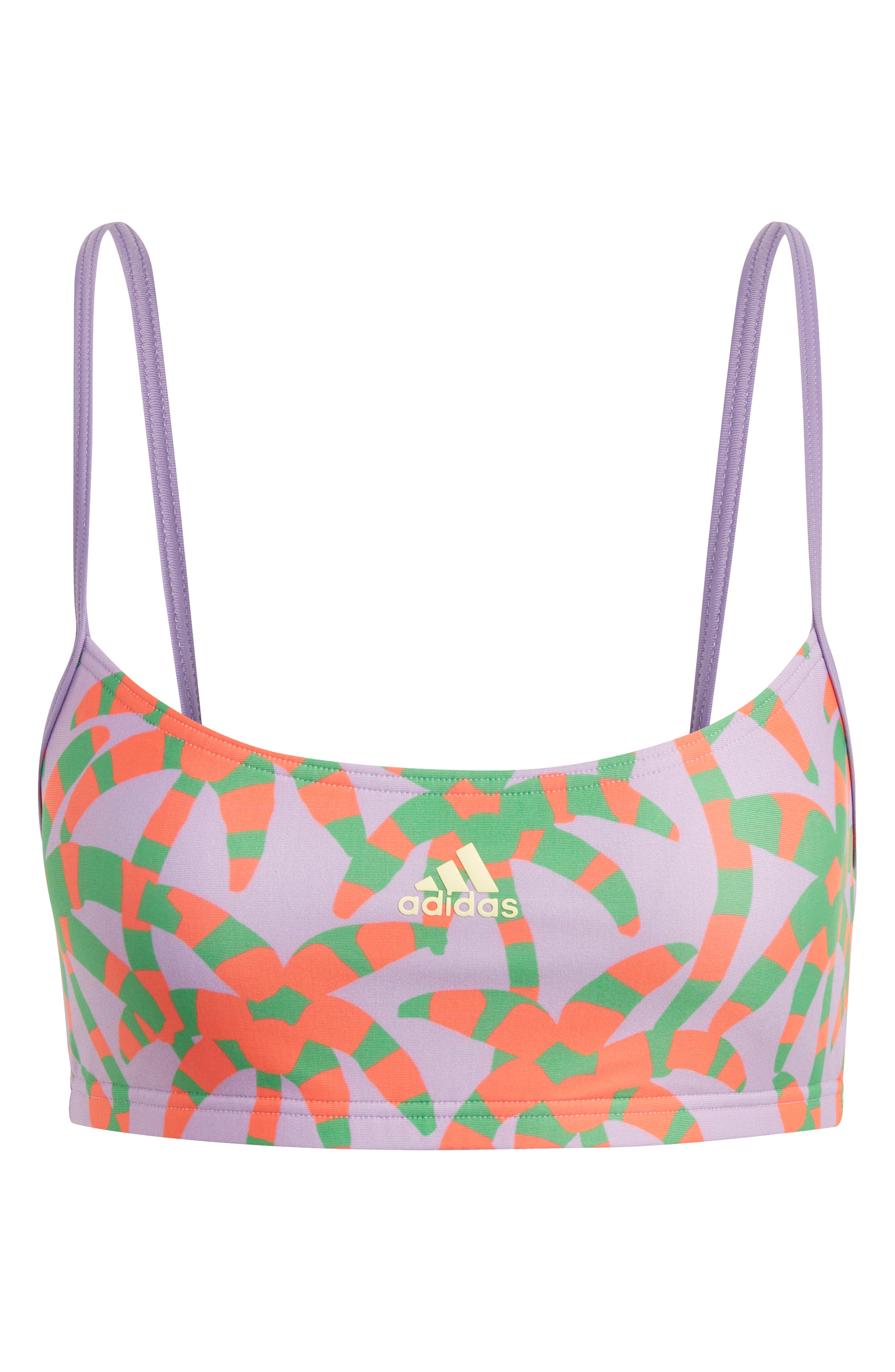 adidas x Marimekko AEROKNIT Light Support Bra in Collegiate Orange