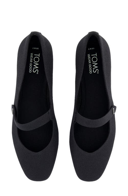 Shop Toms Bianca Mary Jane Flat In Black