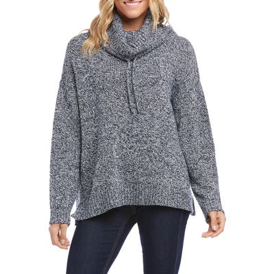 Karen Kane Drawstring Neck Sweater, Blue