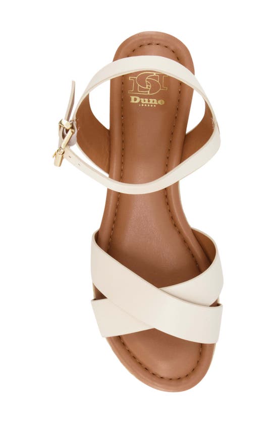 Shop Dune London Linnie Platform Wedge Sandal In Ecru