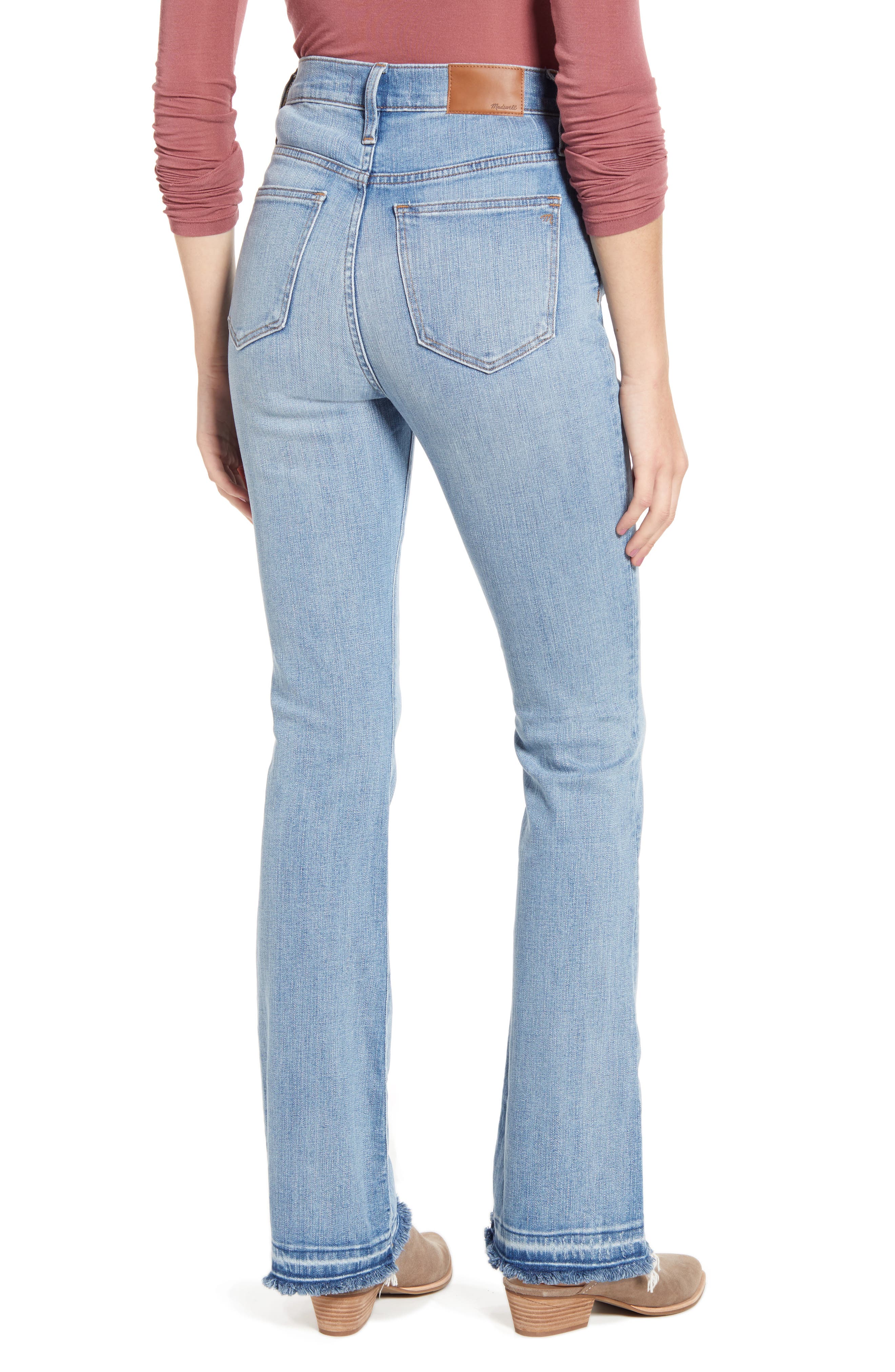 madewell skinny flare jeans