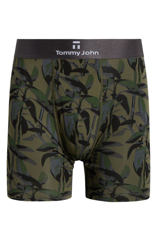 Shop Tommy John Second Skin 6-inch Boxer Briefs In Grape Leaf Rubber Tree
