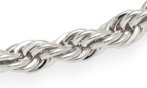 Lady Grey Xl Rope Chain Necklace In Silver