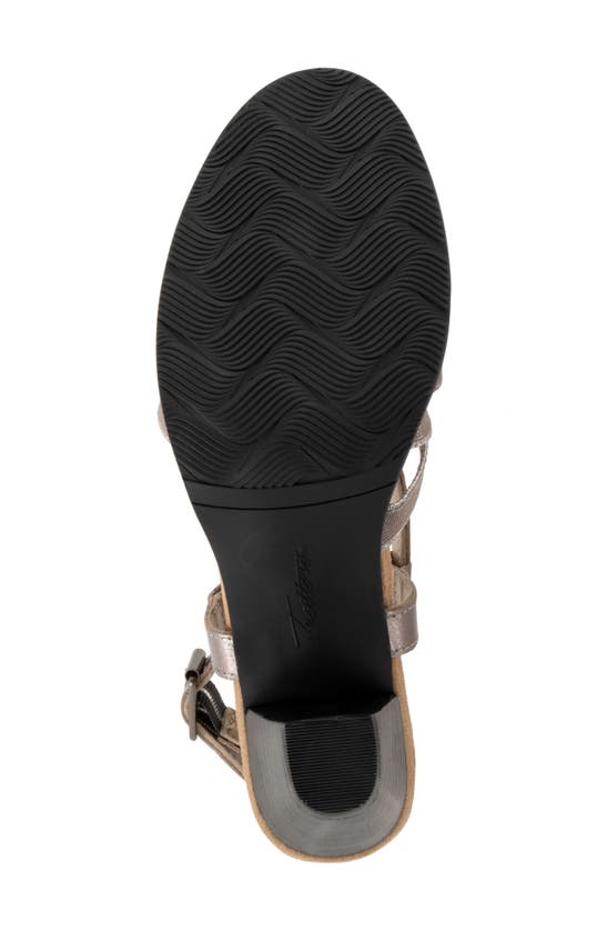Trotters Meadow Ankle Strap Sandal In Pewter