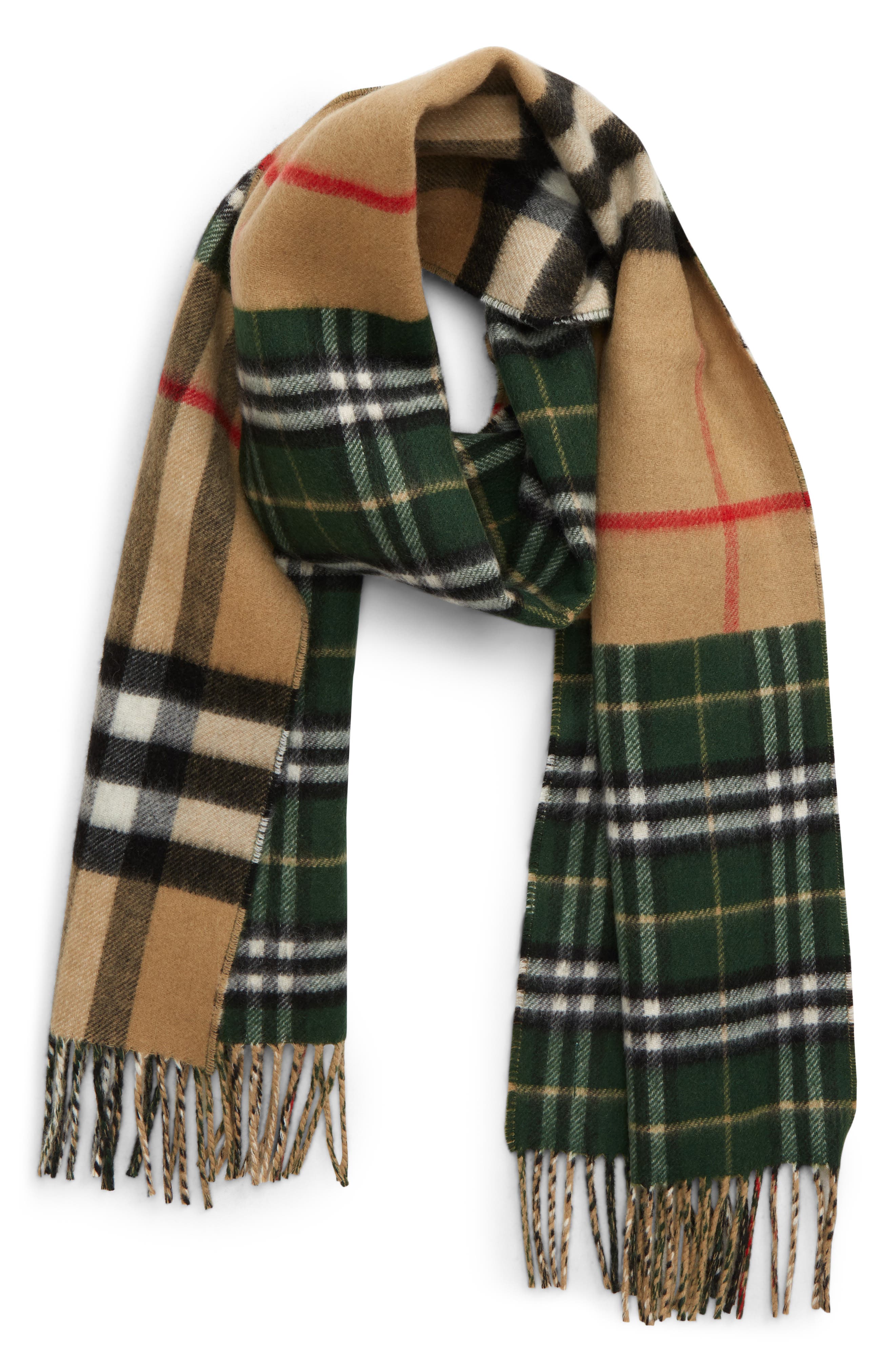burberry check merino wool scarf sale