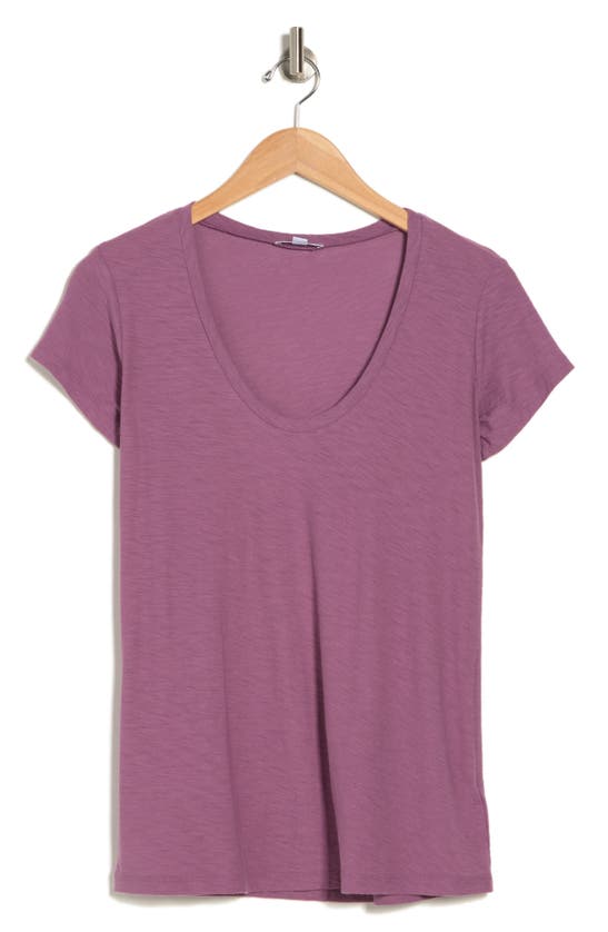 Shop James Perse Deep V-neck T-shirt In Bijou