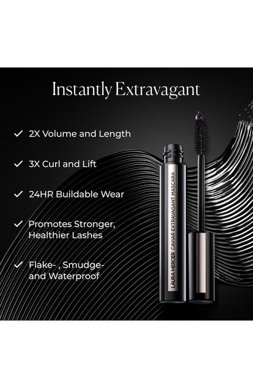 Shop Laura Mercier Caviar Extravagant Volumizing & Lengthening Mascara In Black