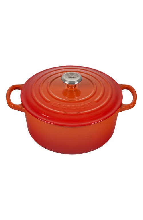 Le Creuset 3 1/2-Quart Signature Round Enamel Cast Iron French/Dutch Oven in Flame at Nordstrom