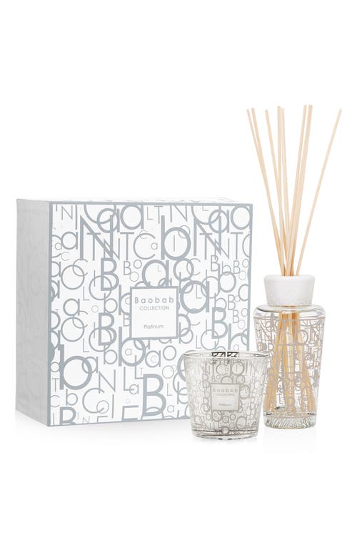 Baobab Collection My First Baobab Platinum Candle & Diffuser Set USD $135 Value in Silver