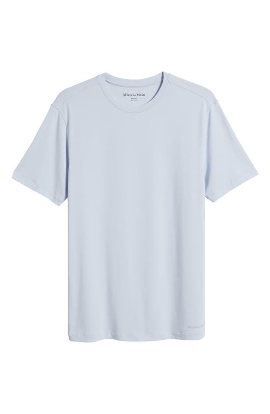 Shop Mizzen + Main Knox Solid Performance T-shirt In Light Pastel Blue