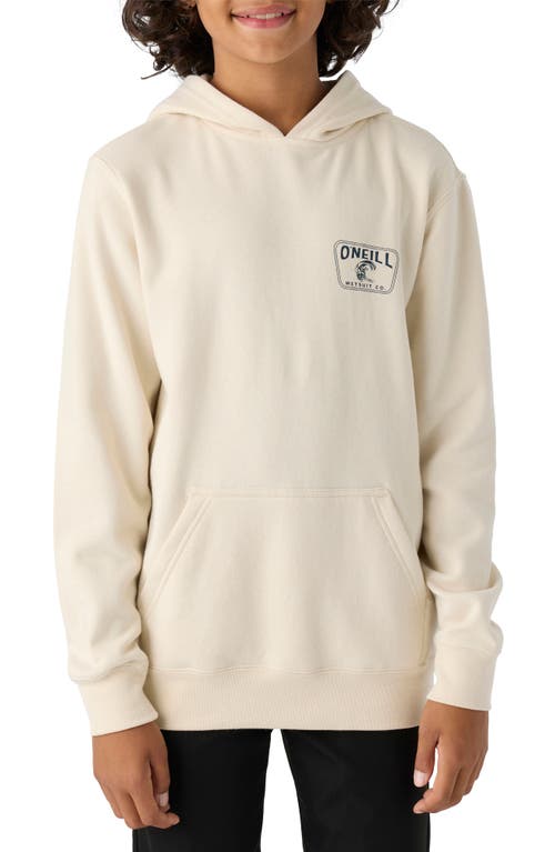 Shop O'neill Kids' Fifty Two Graphic Hoodie In Cream