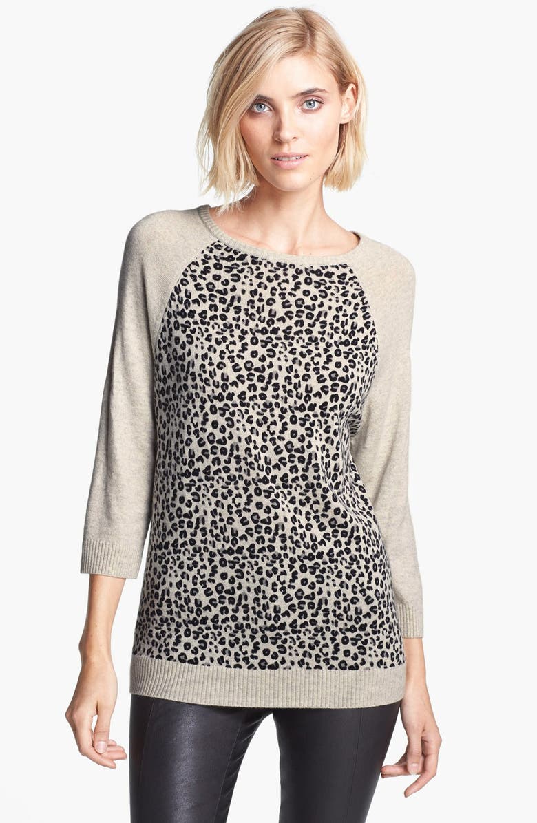 autumn cashmere Leopard Print Cashmere Sweater | Nordstrom