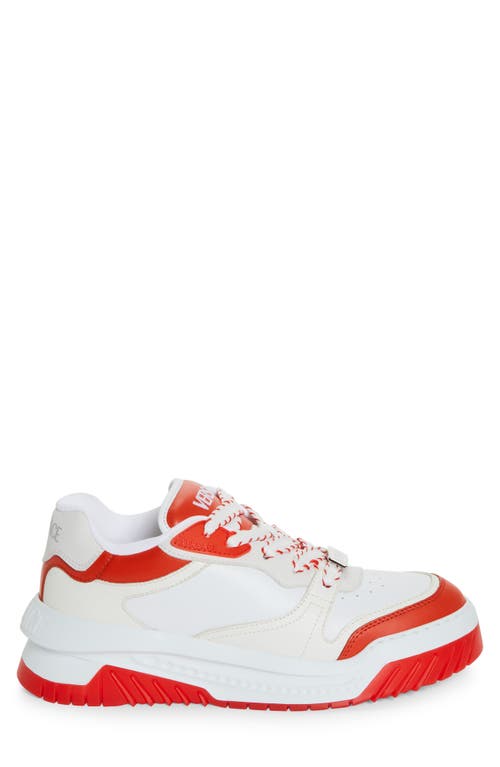 Shop Versace Odissea Sneaker In Coral White- Palladium