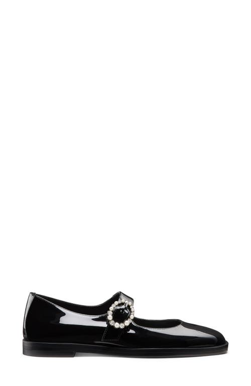 Shop Stuart Weitzman Loralei Crystal Mary Jane In Black