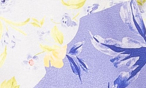 Alexia Admor Women's Ginger Print Satin Shirt In Lilac Floral