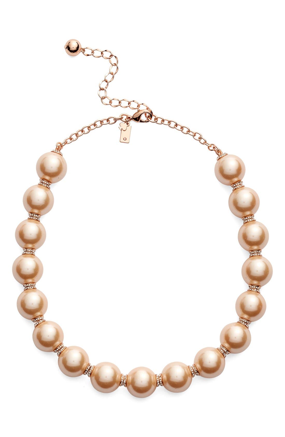 kate spade new york 'pearls of wisdom' faux pearl collar necklace