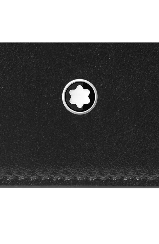 Shop Montblanc Meisterstück Leather Card Case In Black