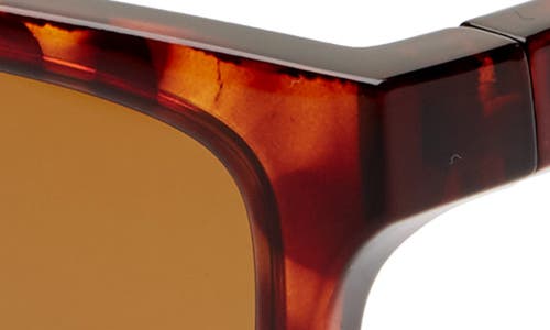 Smith Shoutout 57mm Chromapop™ Polarized Square Sunglasses In Dark Tortoise/brown