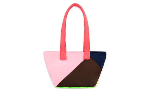 Mini Colorblock Nylon Tote in Multi