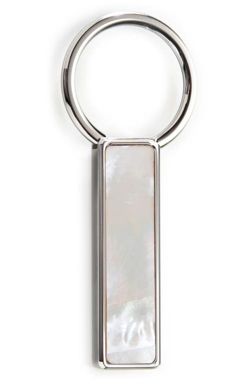 M-Clip® M-Link Mother of Pearl Key Ring in White