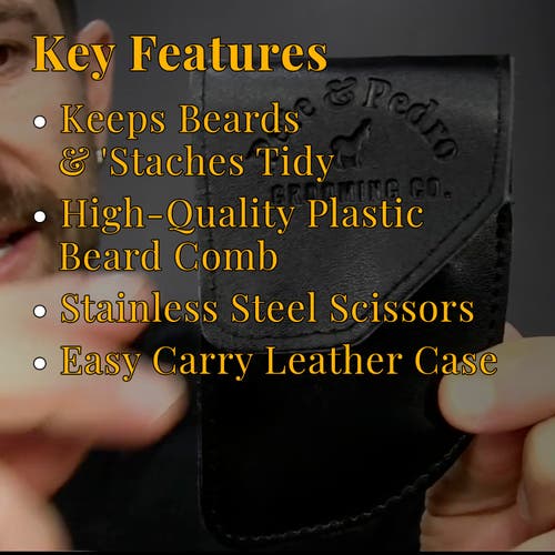 Pete & Pedro Beard Care Comb & Scissors Kit