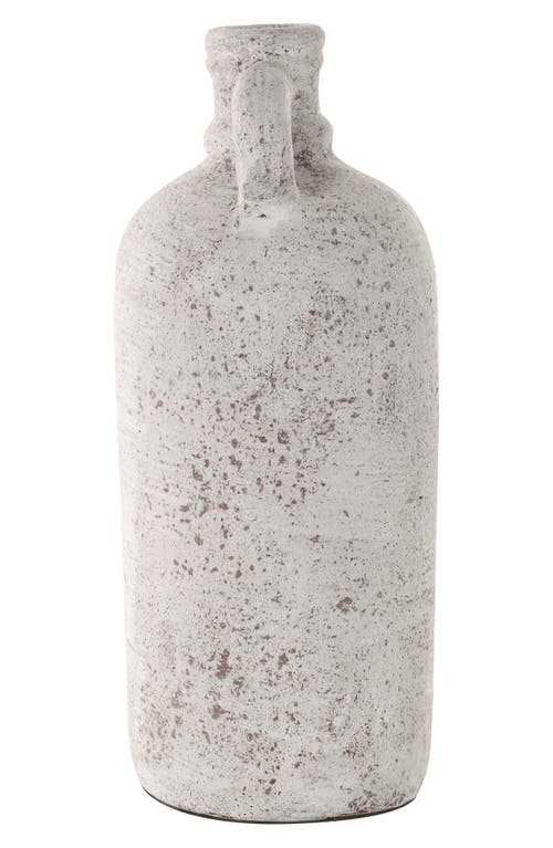 Ginger Birch Studio Cream Ceramic Vase In Cream