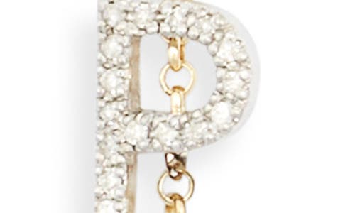 Meshmerise Diamond Initial Bezel Bracelet In Yellow-p