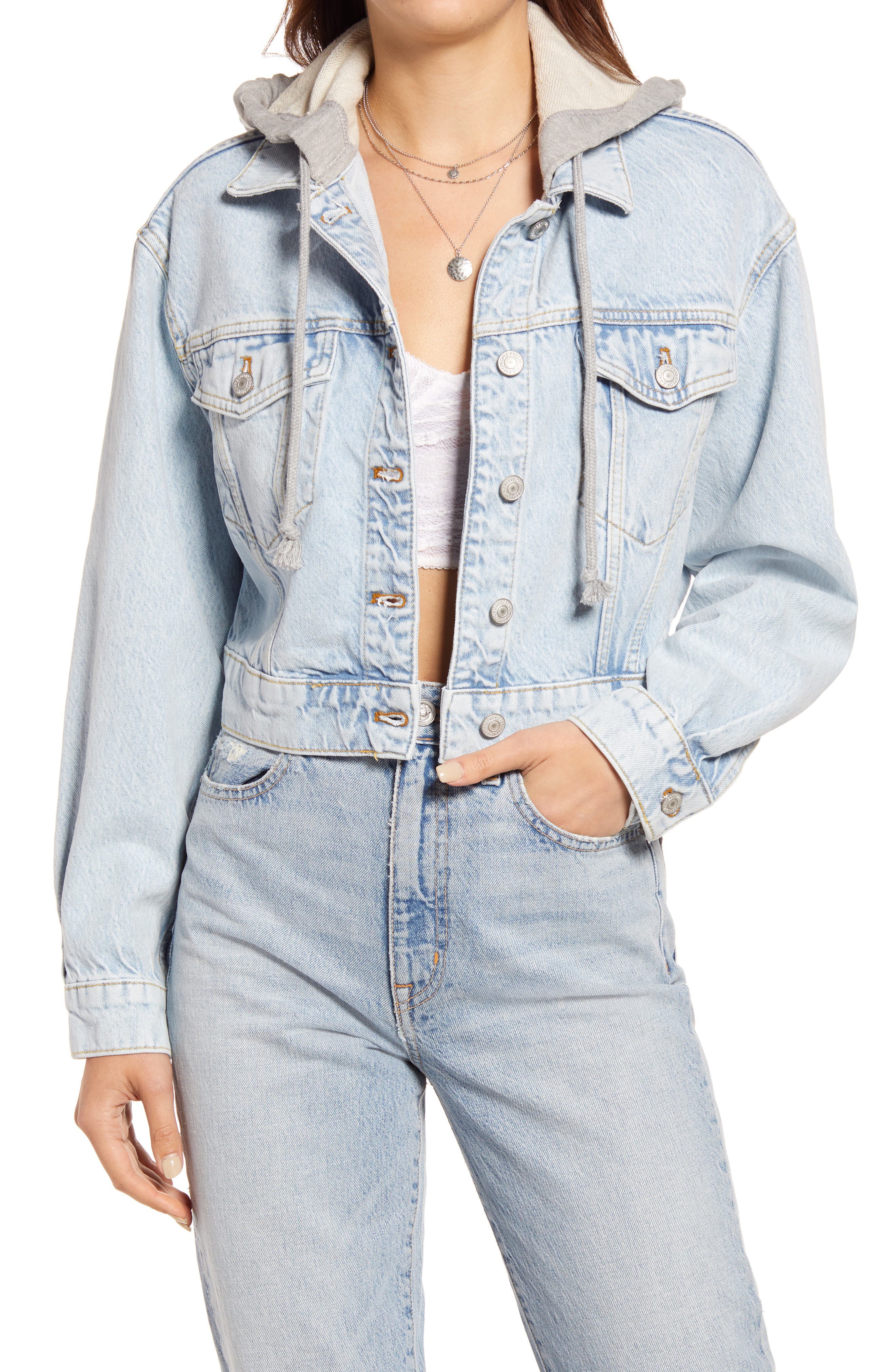 denim hoodie for women