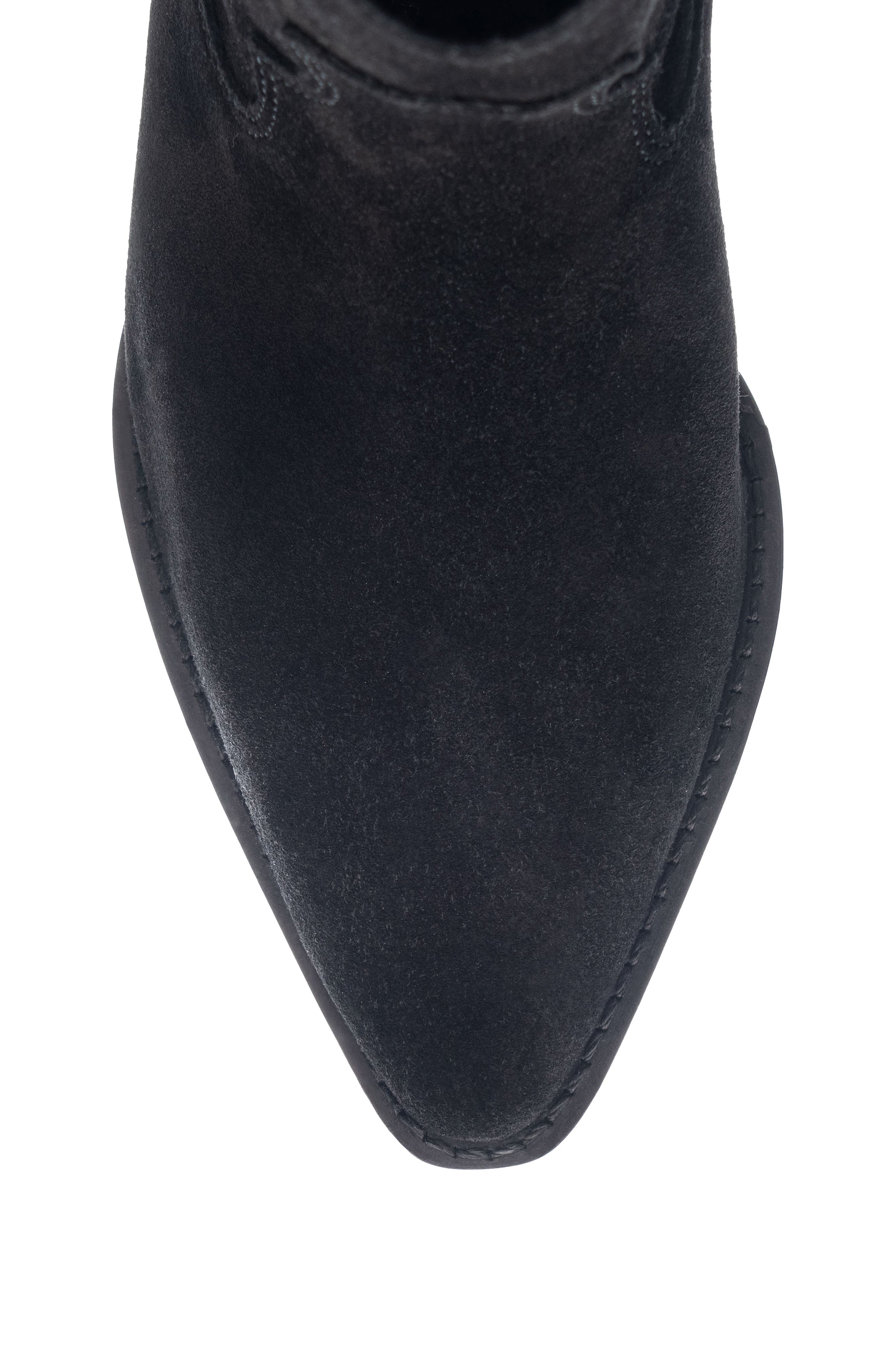 Chinese Laundry Women's Califa Suede Bootie Black 8.0