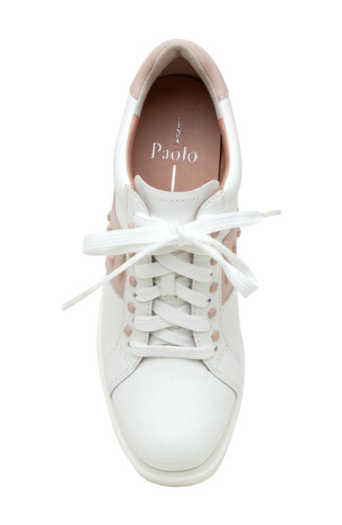 Shop Linea Paolo Katia Wedge Sneaker In Eggshell/nude