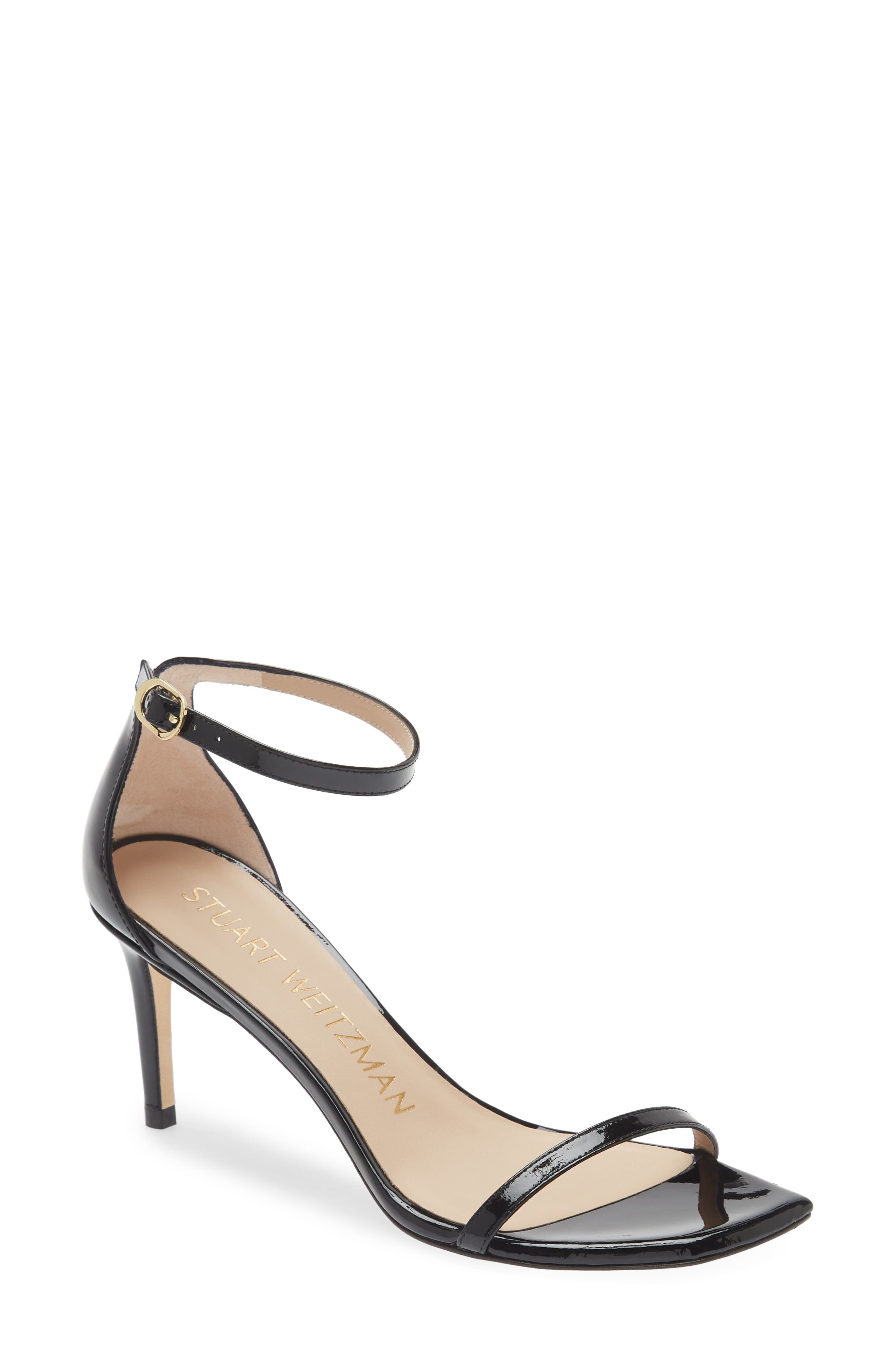 black strappy heels stuart weitzman