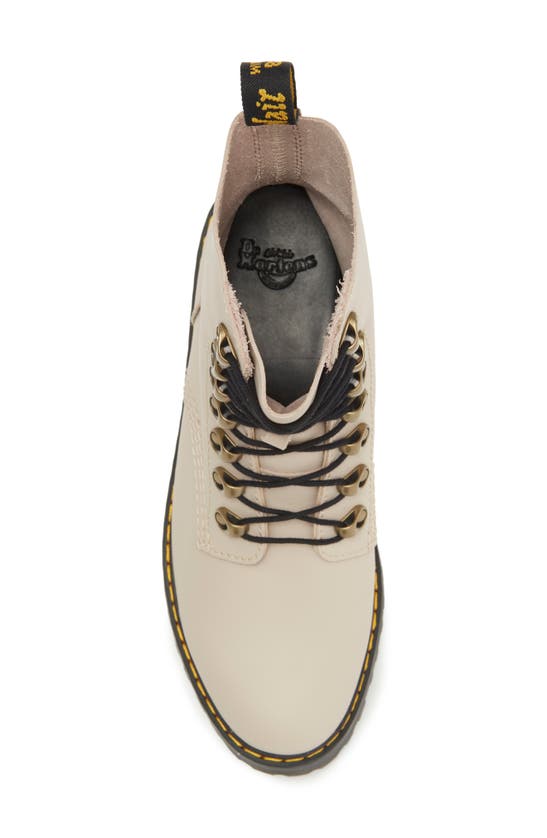 Dr. Martens' Leona Combat Boot In Vintage Taupe Sendal