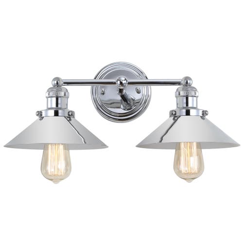 Jonathan Y July 2-light Metal Vanity Light In Chrome