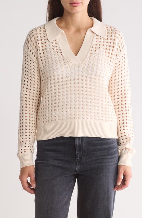 Manda Pointelle Pullover Sweater