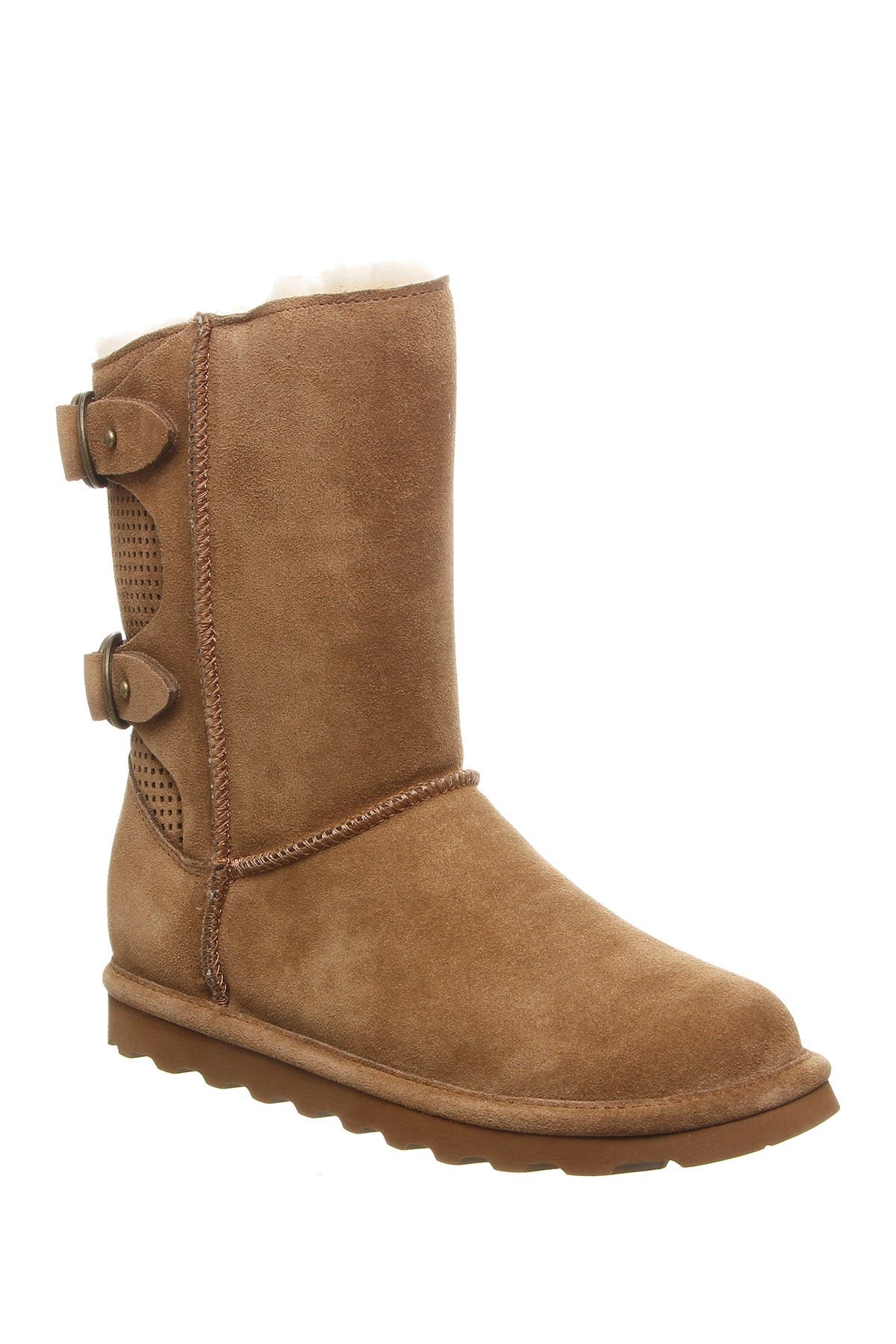 tan uggs with bows on the back