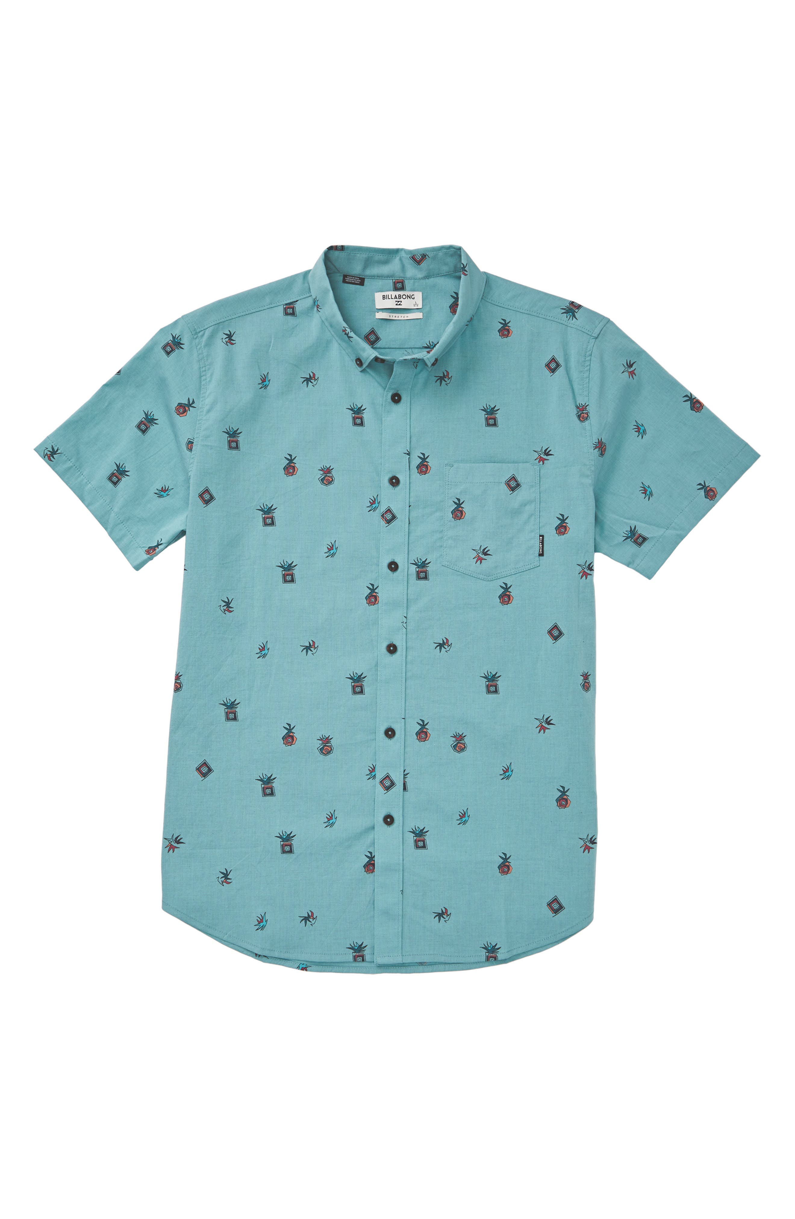 billabong sundays mini short sleeve shirt
