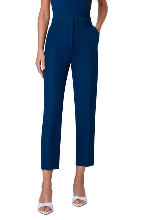 Akris punto Feryn Tapered Leg Ankle Pants in Ink at Nordstrom, Size 12