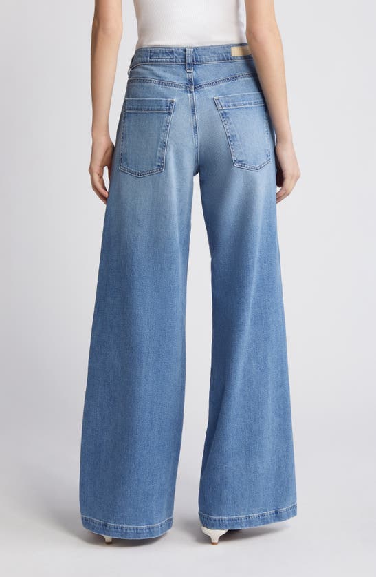 Shop Ag Stella High Waist Wide Leg Jeans In Dune