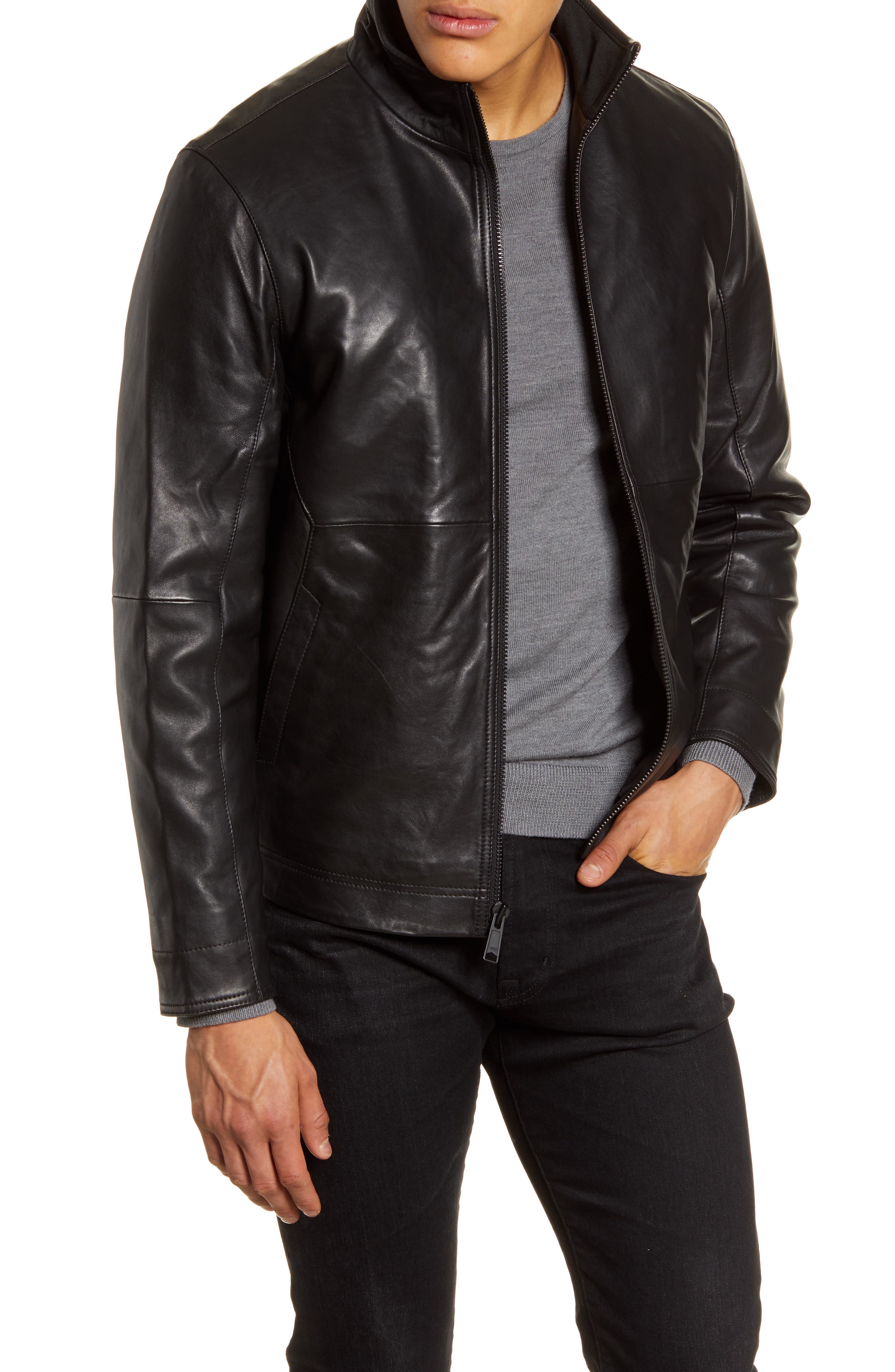 Nordstrom Men's Shop Leather Jacket | Nordstrom