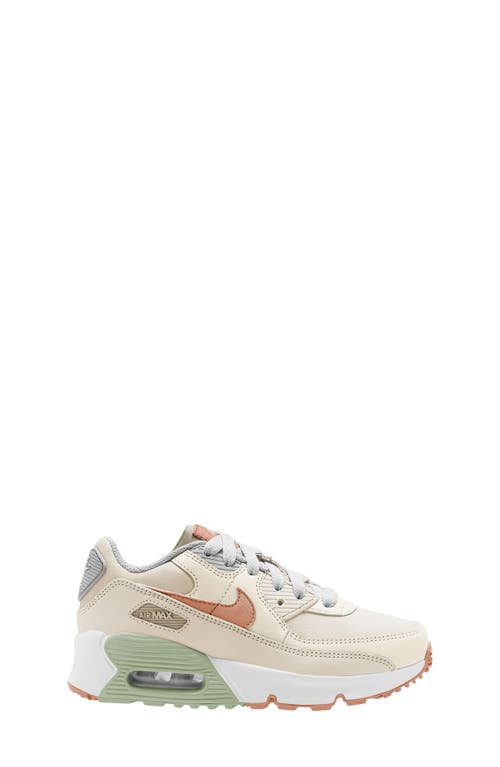 Shop Nike Kids' Air Max 90 Sneaker In Ivory/amber/honeydew