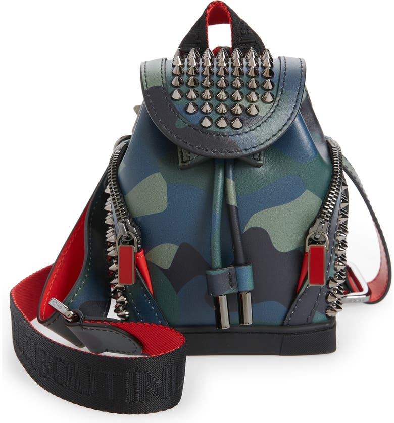 Christian Louboutin Explorafunk Keyring Mini Camouflage Leather Backpack |  Nordstrom