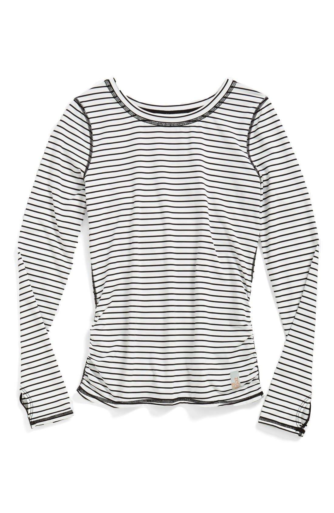 Zella Girl Long Sleeve Lounge Tee (Little Girls & Big Girls) Nordstrom