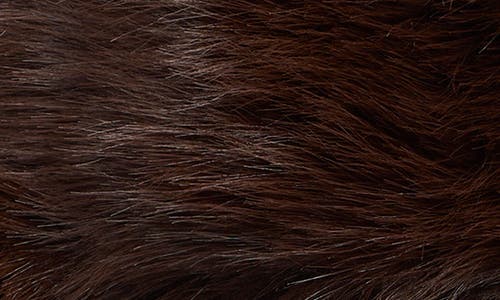 Nanette Lepore Faux Fur Bucket Hat In Dark Brown