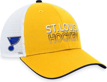 Fanatics Branded St. Louis Blues Gold/Royal True Classic Retro Trucker  Snapback Hat